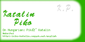 katalin piko business card